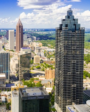 Downtown Atlanta GA Aerial View 6790